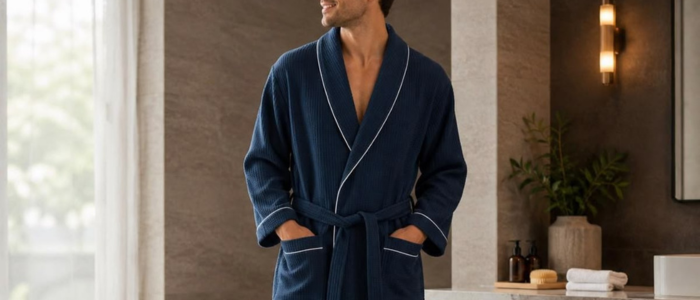 The Perfect Morning Routine Starts With the Right Bathrobe